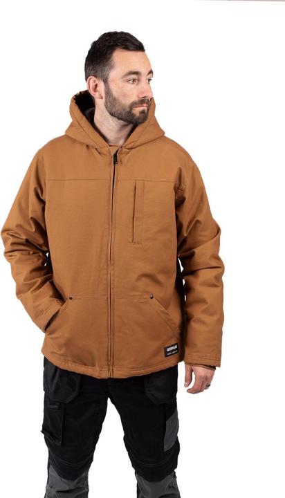 Actual product image Cat Mens Sherpa Lined Hooded Jacket (L)
