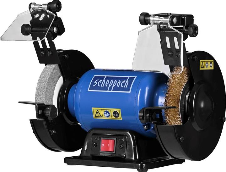 Image du produit Scheppach SM150LB Ponceuse double avec brosse - 230-240V 50Hz 400W - 150mm (Meuleuse d'établi, 400 W)