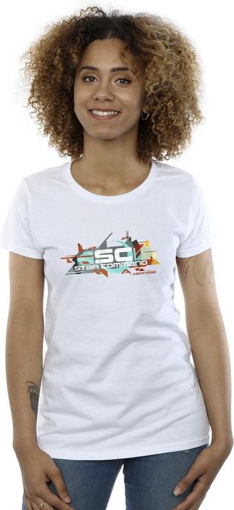 Actual product image Disney Womens/Ladies Lightyear Star Command Graphic Title Cotton T-Shirt (XL)
