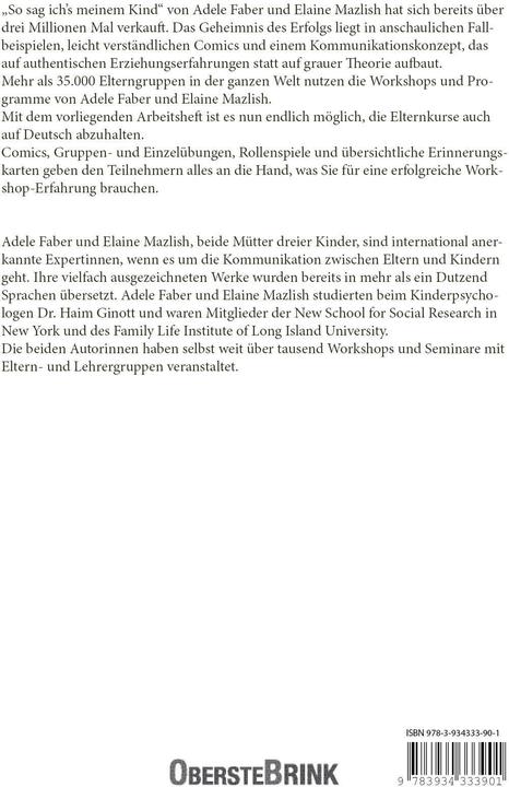 Produktbild So sag ich's meinem Kind Workshop (Deutsch, Elaine Mazlish, Adele Faber, 2017)