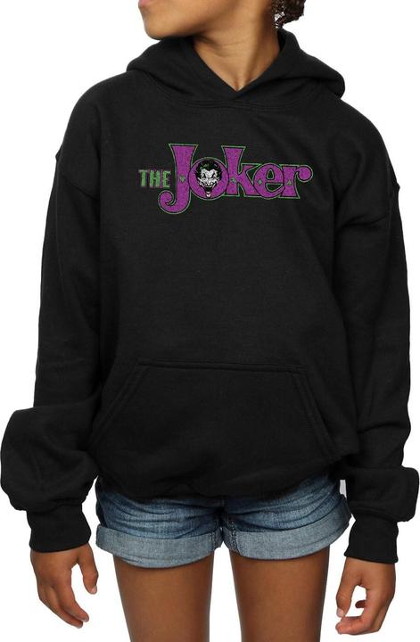 Actual product image Girls The Joker Crackle Logo Hoodie (116)
