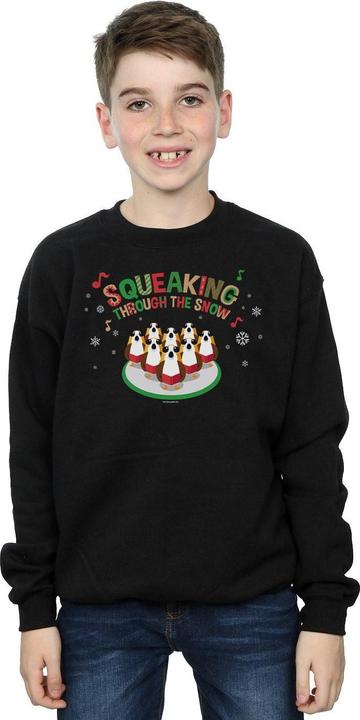 Actual product image Star Wars Boys The Last Jedi Porgs Squeaking Through The Snow Sweatshirt (152, 158)