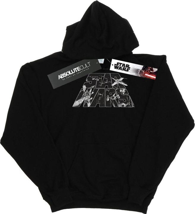 Produktbild Star Wars Logo Space Sketch Kapuzenpullover (XXL)