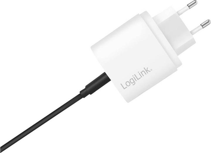 Image du produit LogiLink PA0261 Chargeur mural USB 1 port, 1x USB-CF, 20W, w/PD, blanc (20 W)