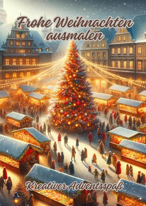 Produktbild Frohe Weihnachten ausmalen (Deutsch, Diana Kluge, 2023)