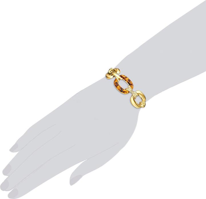 Produktbild Lulu & Jane Damen Metall-Legierung verziert mit Kristallen von Swarovski® gelbgold 21,0 cm - 29349 (21 cm, Metall-Legierung)