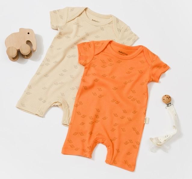 Actual product image BabyCosy 2 Pcs short sleeved Rompers (56)