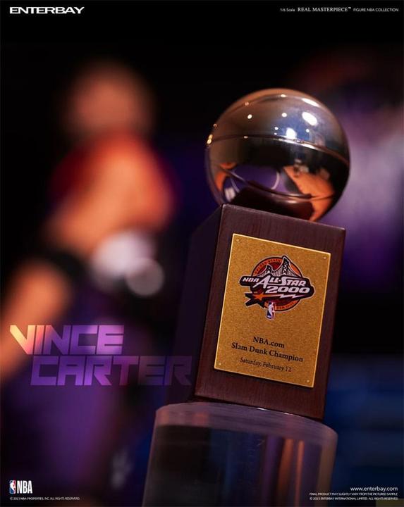 Actual product image Enterbay NBA Collection Real Masterpiece Action Figure 1/6 Vince Carter Special Edition 30 cm