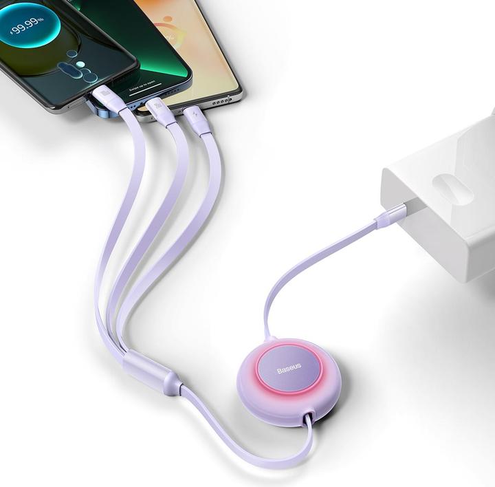 Actual product image Baseus USB type C - USB type C, Lightning, Micro USB B (1.10 m, USB 2.0)