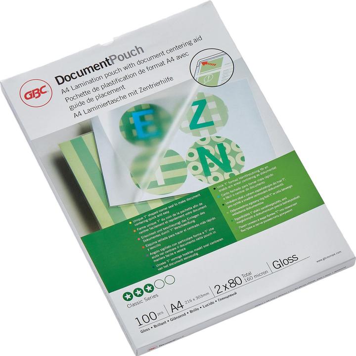 Produktbild GBC Laminierfolie (A4, 100 Stück, 80 µm)
