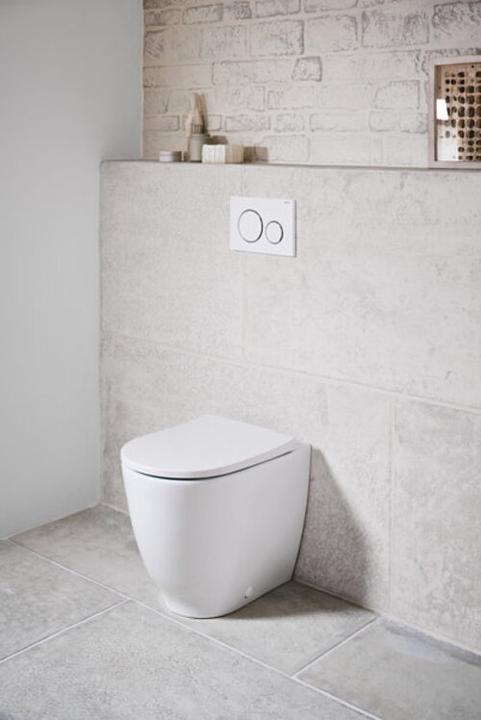 Actual product image Geberit Keramag / rimless low-level WC Acanto upright horizontal outlet white Keratec 500602018