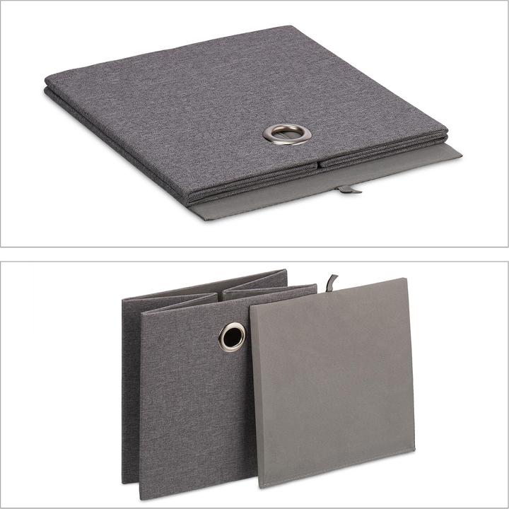 Produktbild Relaxdays 2x Aufbewahrungsbox (30.5 x 30.5 x 30.5 cm, 27 l)