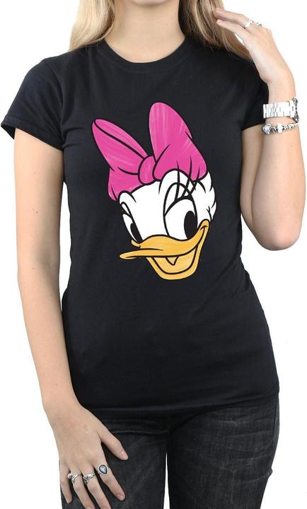 Actual product image Disney Womens/Ladies Daisy Duck Head Painted Cotton T-Shirt (XL)