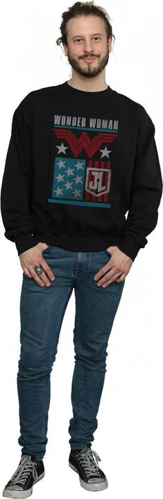 Produktbild Justice League Movie Wonder Woman Flag Sweatshirt (L)
