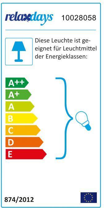 Energy Label Relaxdays Bedside lamp
