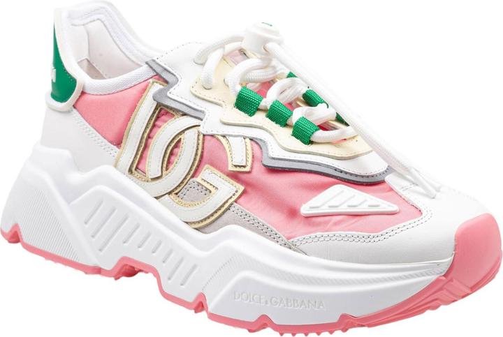 Image du produit Dolce & Gabbana daymaster sneakers in nylon and leather color white and pink (42)
