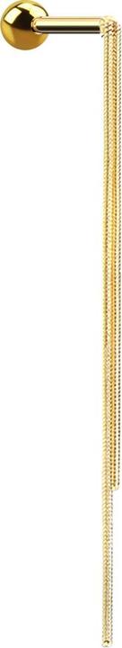 Produktbild Star Piercing Micro Barbell vergoldet mit Anhänger Kette (Chirurgenstahl 316L, Messing)