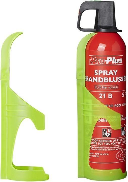 Actual product image ProPlus Fluorescent wall holder for fire extinguisher 750ml (510310V01 - 510311V01)