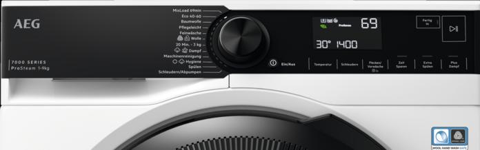 Produktbild AEG LR7FL941EX Waschmaschine (Frontlader, freistehend, 9 kg, A, 1.400 U/Min, Serie 7000, ÖKO LAVAMAT (9 kg, Links)