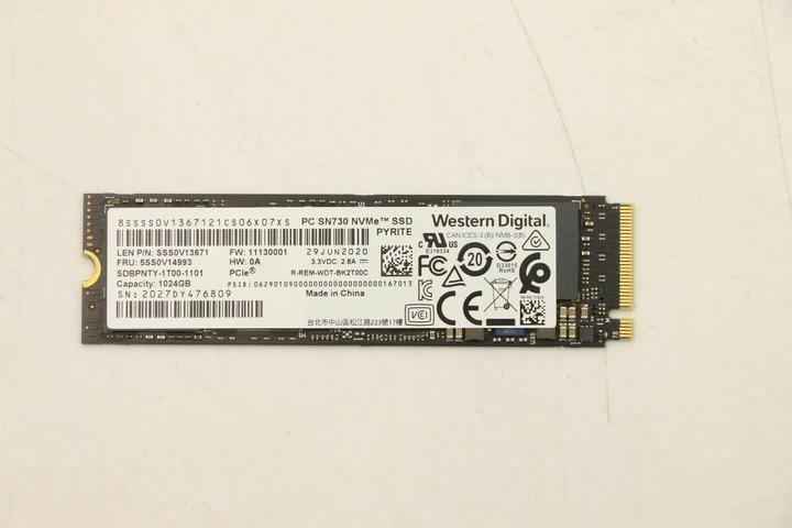 Actual product image Lenovo Western Digital SN730 1TB