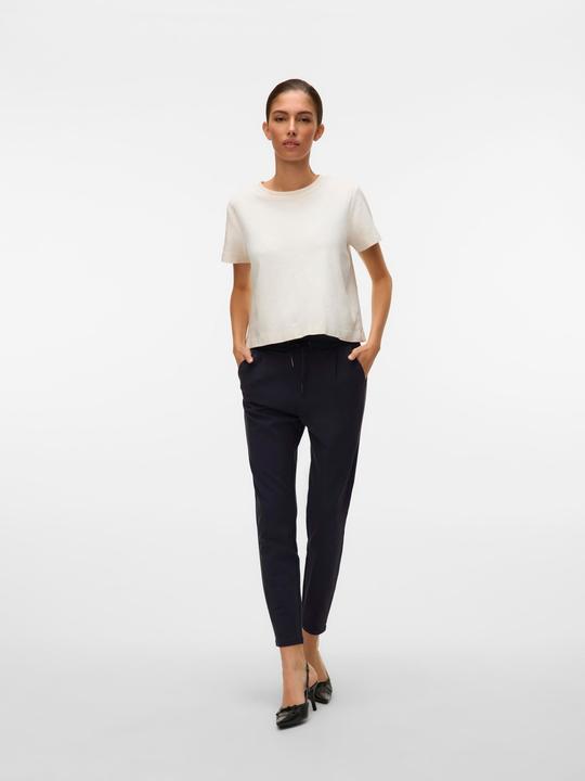 Actual product image Vero Moda Ankle Length Mid Waist Loose Fit Drawstring Trousers (XXL)