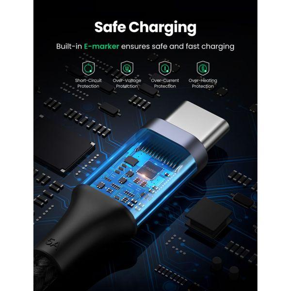 Immagine prodotto Ugreen US316 Cavo da tipo C a tipo C, 100W, 3 m (nero) (3 m, USB 2.0)