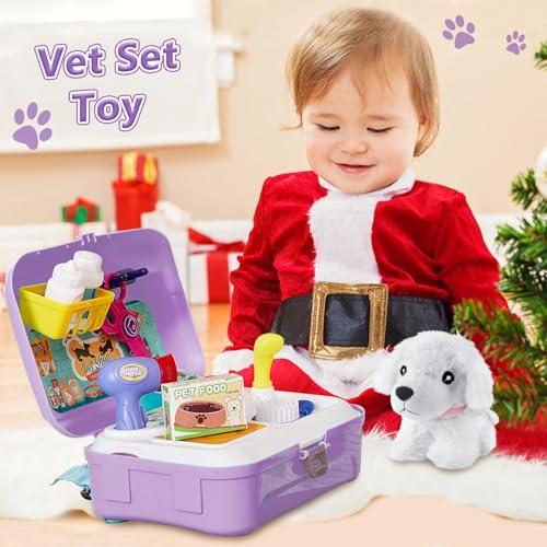 Produktbild Activity Board Hunde Kinder Spielzeug, Rolle spielen Rucksack Hundesalon Spielzeug Kinder Friseur Spielset