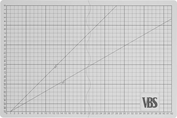 Actual product image VBS Foldable cutting mat "Cool Grey", self-healing