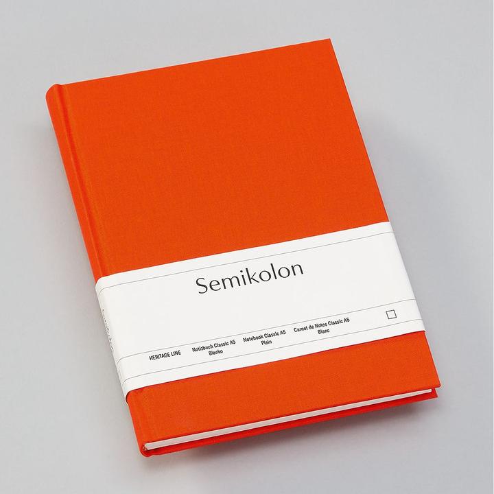 Actual product image Semikolon Classic (A5, Plain, Hardcover)