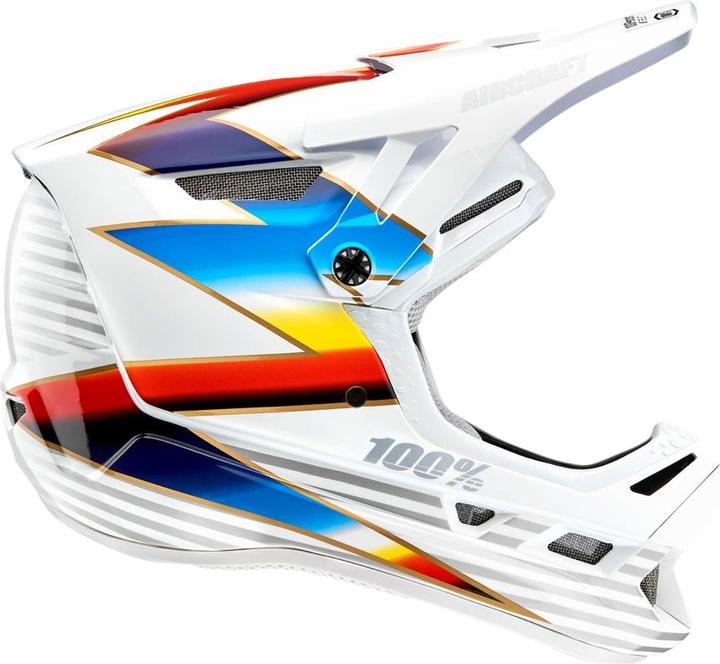 Image du produit Nenurodyta Kask all face 100% AIRCRAFT COMPOSITE casque Knox White pink. M (57-58 cm) (NEW) (58 cm)