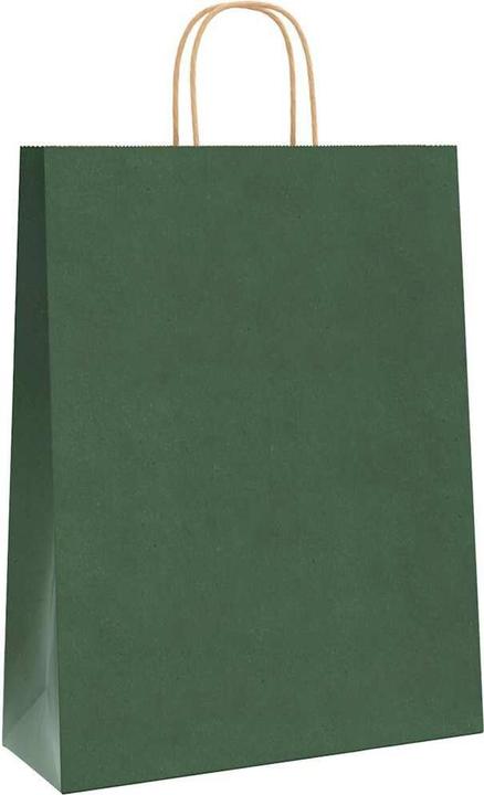 Actual product image VidaXL Kraft paper bags 50 pcs. with handle green 32x12x42 cm paper bag (Gift bag, 50 x)