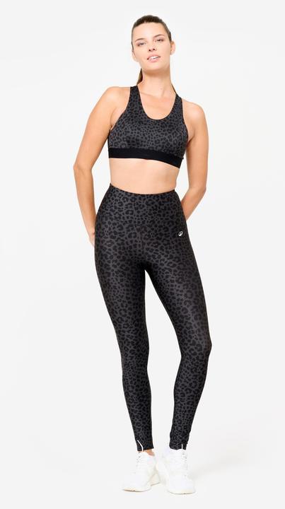 Image du produit Decathlon Brassière dos nageur avec coques maintien modéré Femme, Léopard gris et noir (S)