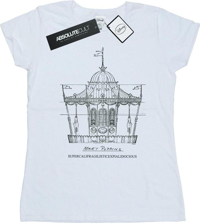 Disney Mary Poppins Carousel Sketch TShirt (XL)