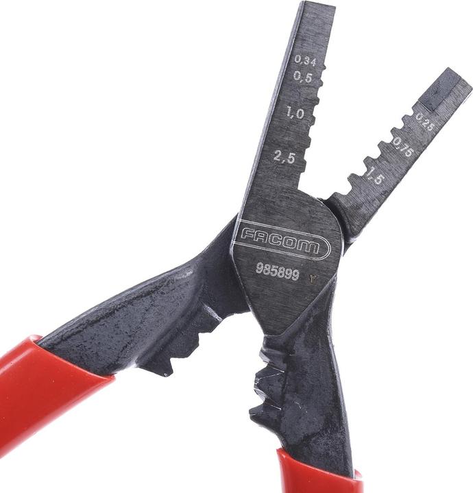 Produktbild Facom Crimpzange für Aderendhülsen 0,5-2,5mm² (270 mm)