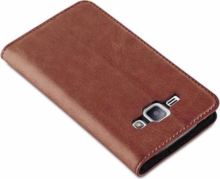 Actual product image Cadorabo Book Invisible Magnet Cover (Samsung Galaxy J1)