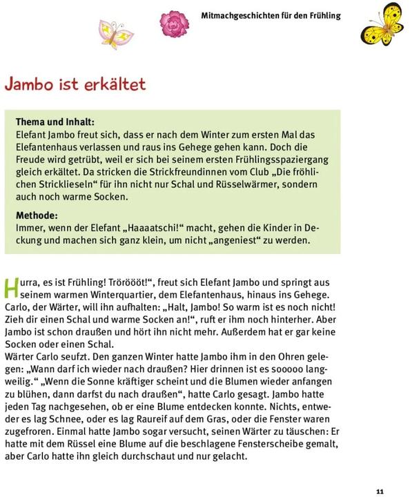 Produktbild 5 Minuten Mitmachgeschichten für Frühling und Sommer (Deutsch, Kathrin Sprenger, 2020)