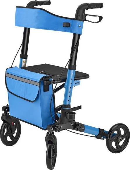 Produktbild Juskys Klappbarer Rollator Vital mit Sitzfläche und Einkaufstasche