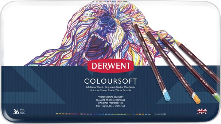 Produktbild Derwent Coloursoft Buntstifte (Multicolor, Mehrfarbig, 72 x)