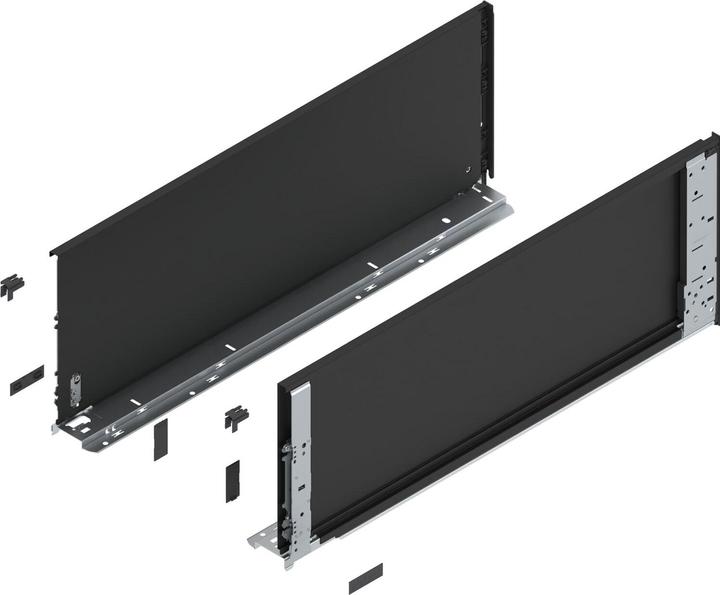 Blum LEGRABOX special edition Innenzarge Höhe F, NL 650 mm, Carbonschwarz