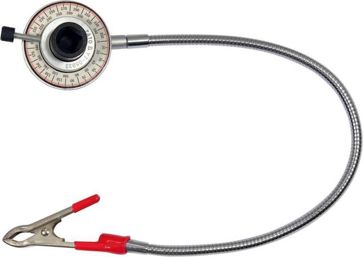 Produktbild Yato Profi Drehwinkelmesser mit Klemme, 1/2“ (12,5 mm), 0-360° Scala, Innen-Vierkant Aussen-Vierkant (1/2")