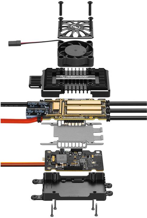 Immagine prodotto Hobbywing Regolatore HV Platinum Pro 180A V5 6-14s, 10 A BEC