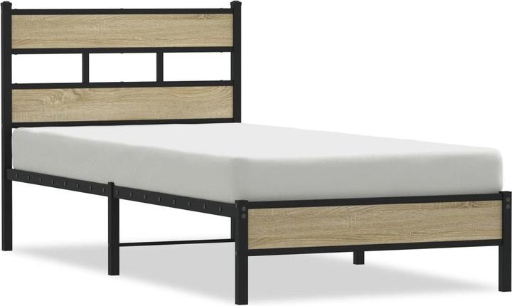 Actual product image VidaXL Bed frame Bed single bed without mattress 90x190 cm wood-based material (90 x 190 cm)