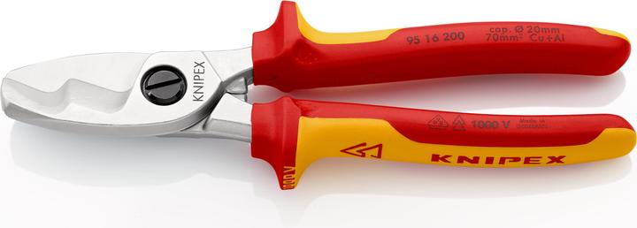 Image du produit Knipex Coupe-câbles à double tranchants 95 16 200 SB (200 mm)