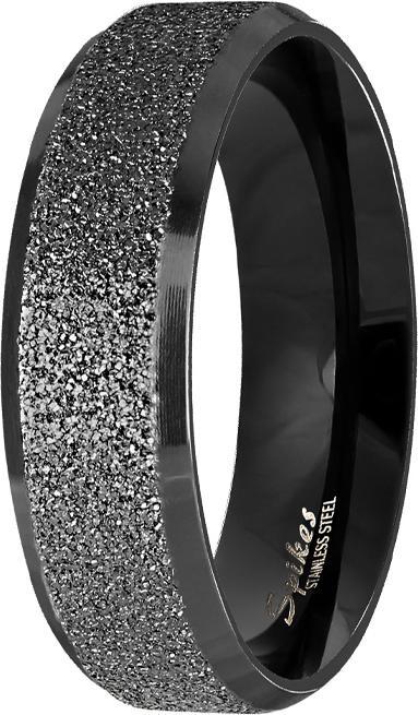 Produktbild Star Piercing Ring schwarz poliert und mittig gesprenkelt (69, 900 Platin)