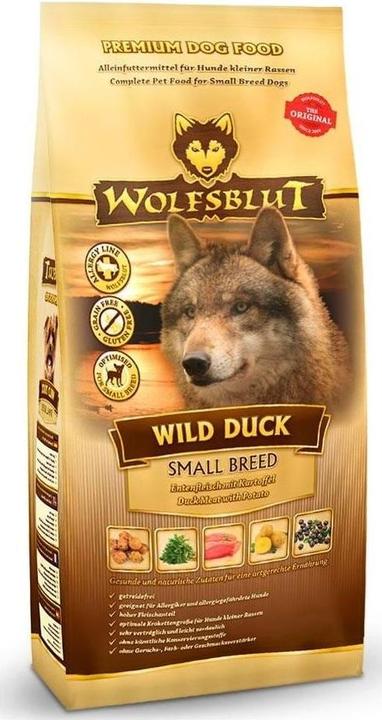 Actual product image Wolfsblut Wild Duck Small Breed (Adult, 1 pcs., 2000 g)