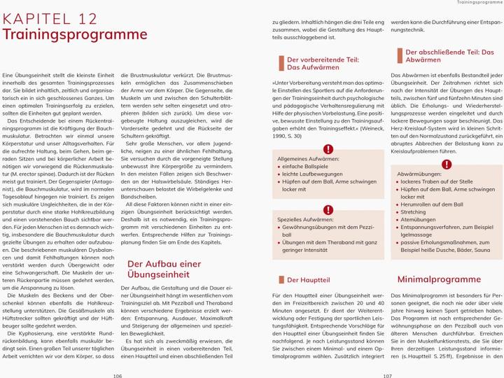 Produktbild Rückentraining mit Theraband und Pezziball. Übungen für einen gesunden Rücken (Deutsch, Andrea Röwekamp, 2021)