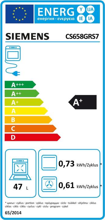 Energie-Label Siemens CS658GRS7