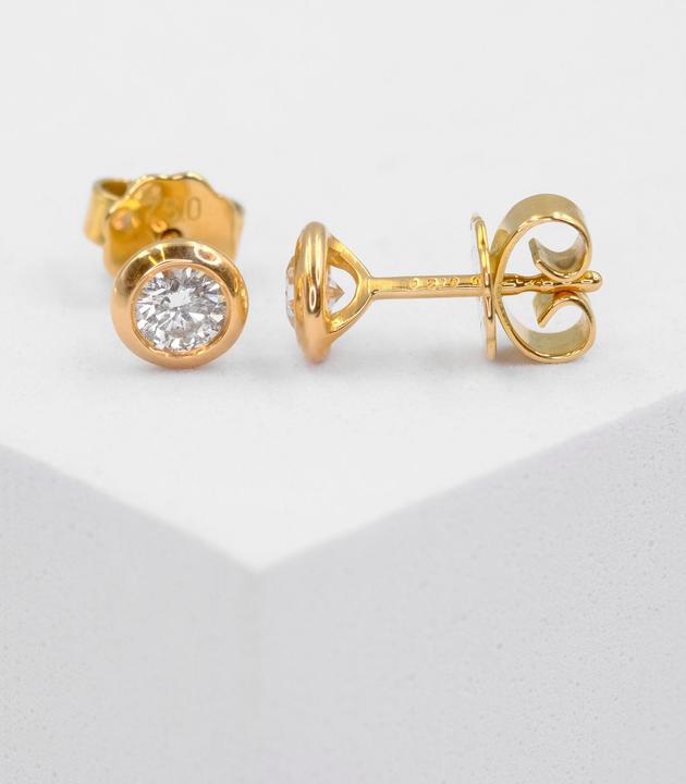 Produktbild Muau Ohrstecker (750/18 K Gelbgold)
