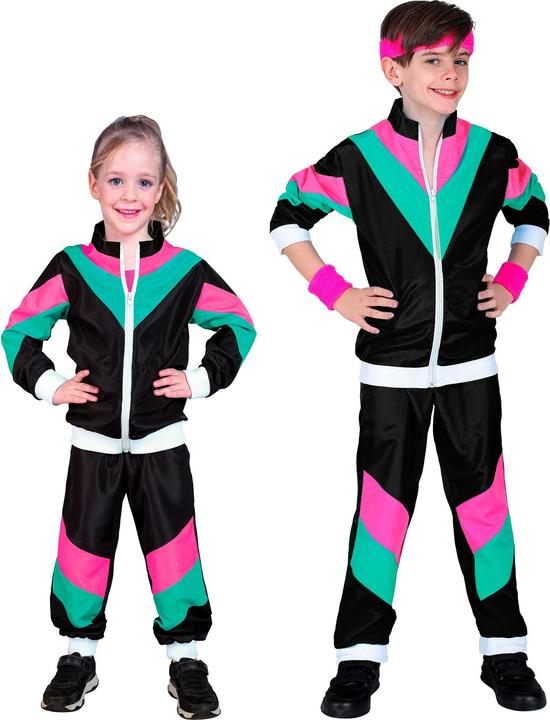Actual product image Widmann 80s black jogging suit for children (146, 158)