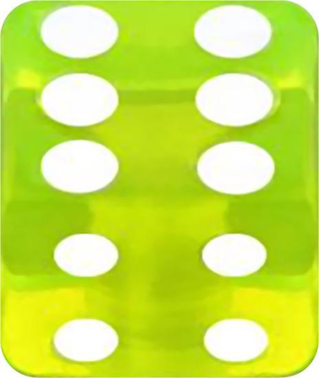 Produktbild Star Piercing Würfel grün transparent (Acryl)